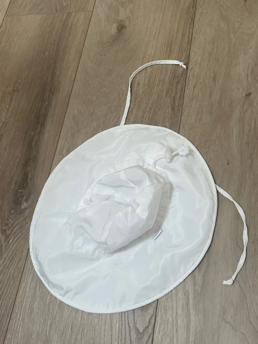 Ruffle Butts Rugged Butts - Baby White Satin Bucket Hat - 12-24 months